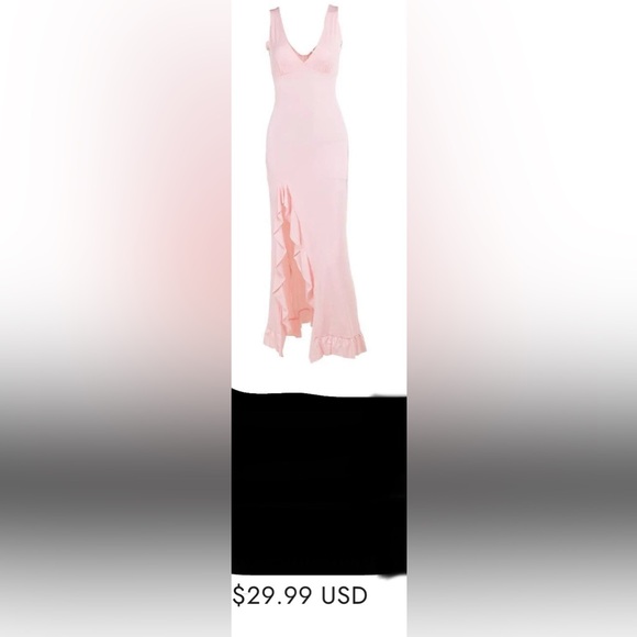 Vibrant Orange Dress. Also in color pink, blue, and yellow. - Picture 15 of 15